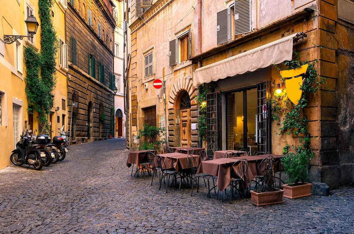 Terrasse de restaurant, Rome
