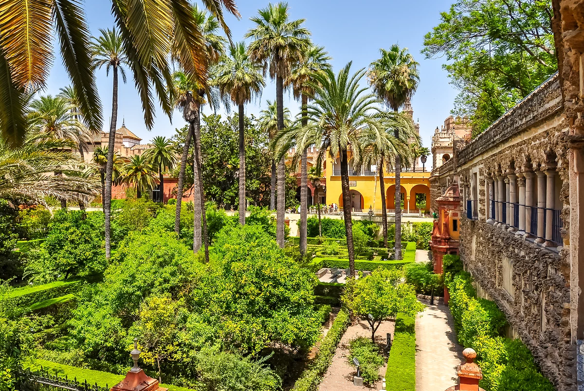 Jardins du Palais Alcazar, Séville, Espagne