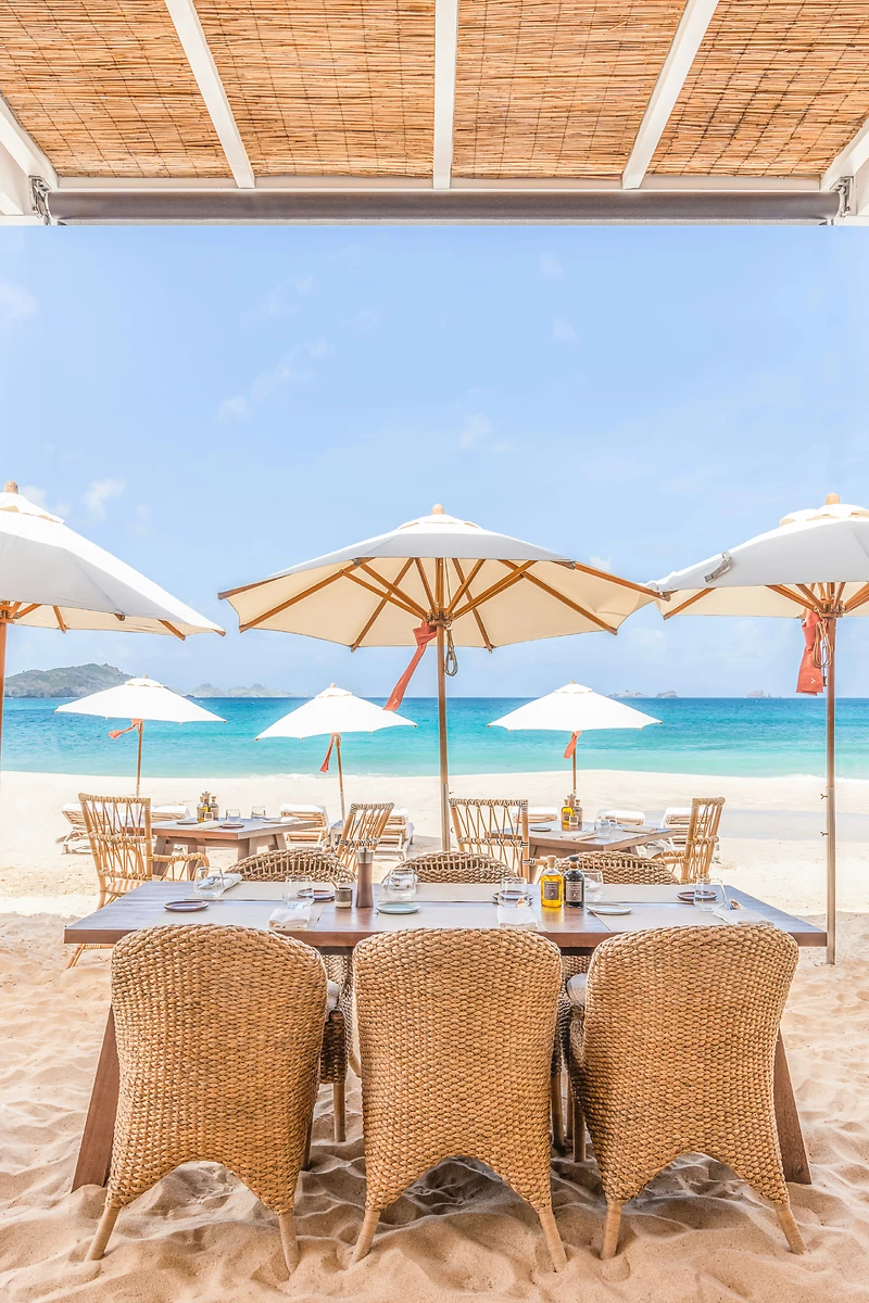 Un des restaurants de l'hôtel, Cheval Blanc St-Barth Isle de France