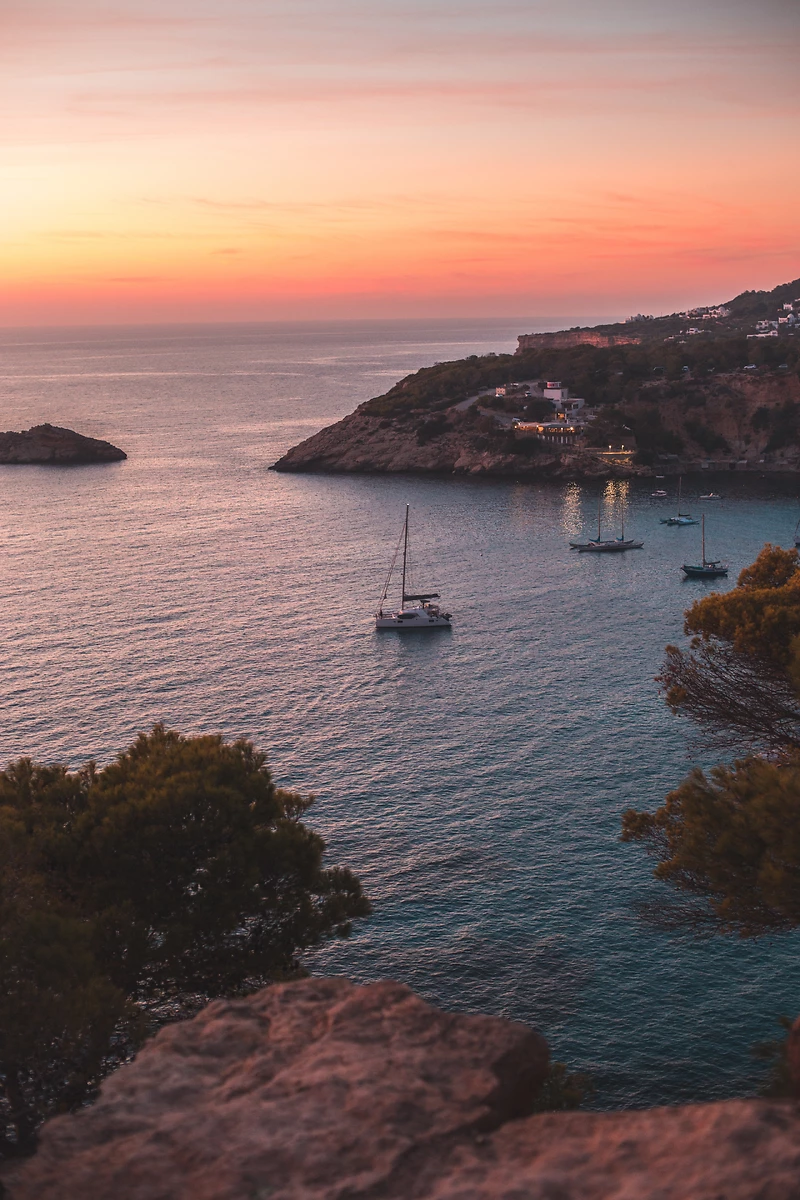 Coucher de soleil sur la côte, Ibiza