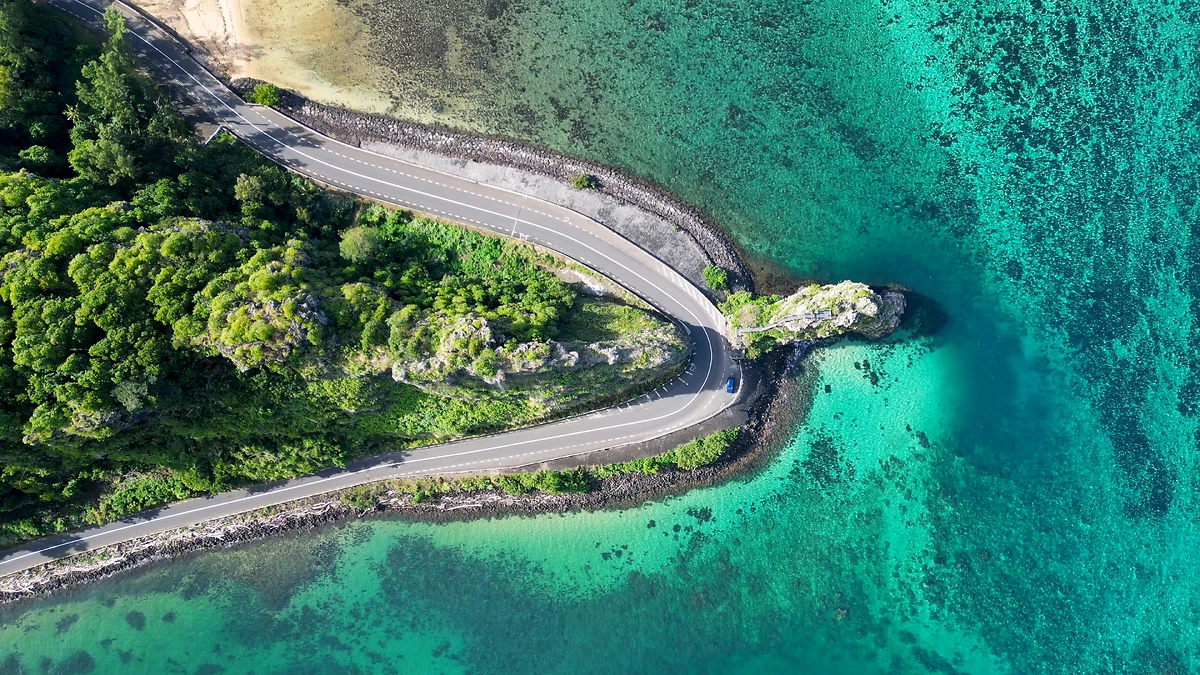 Route côtière à la Baie Du Cap, Île Maurice