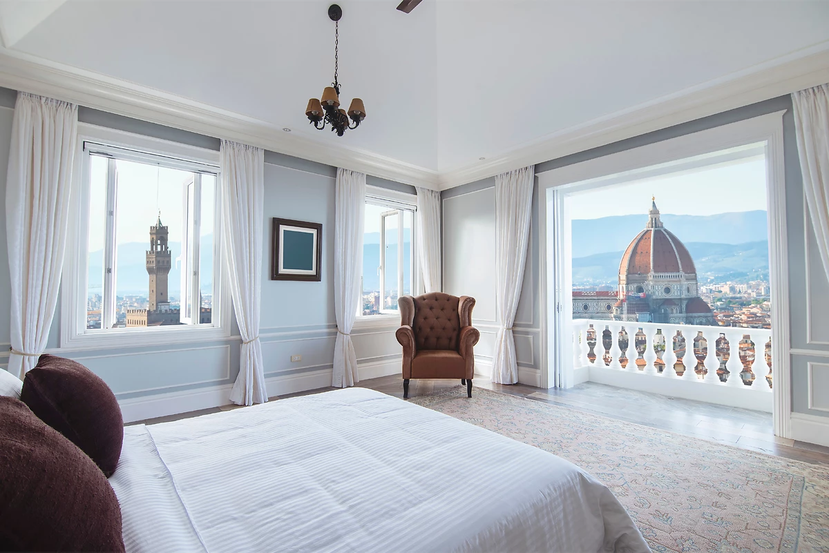 Chambre d'un hôtel, Florence, Italie