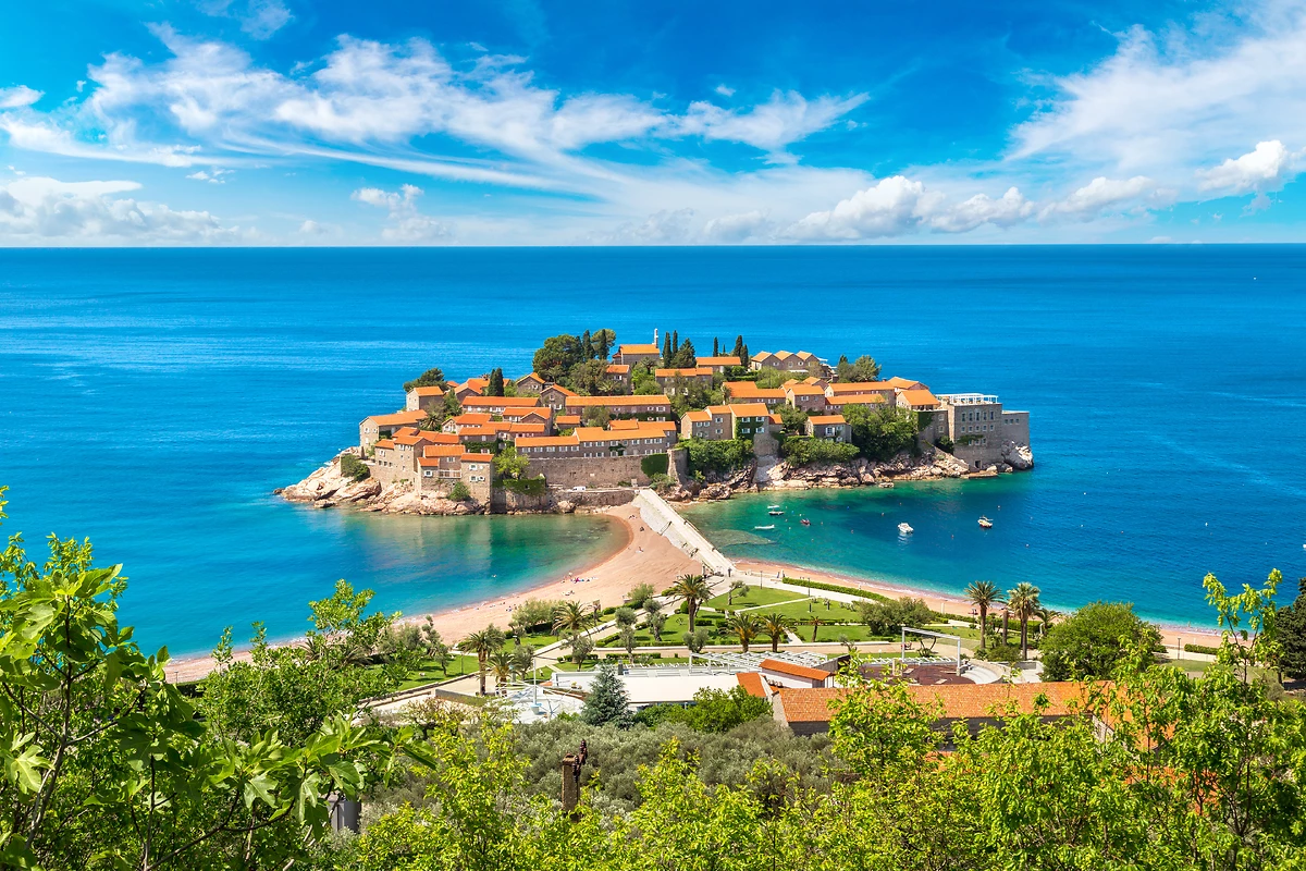 L'île de Sveti Stefan, Budva, Monténégro