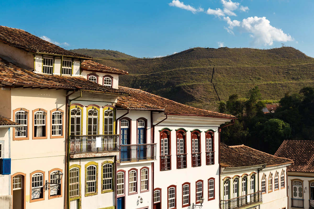 Vieilles maisons, Ouro Preto, Minas Gerais, Brésil