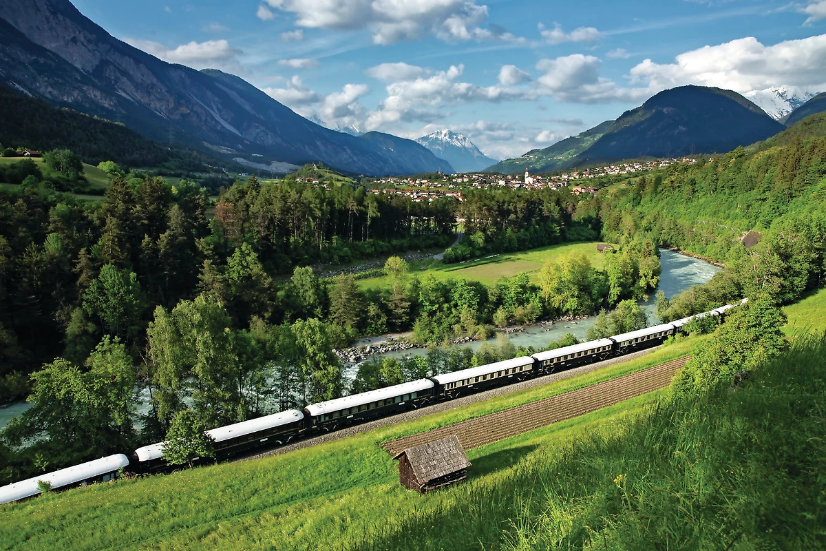Vue extérieure du train, Venice Simplon Orient-Express