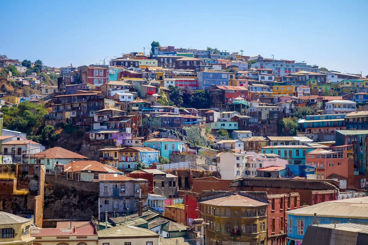 Maisons colorées, Valparaíso