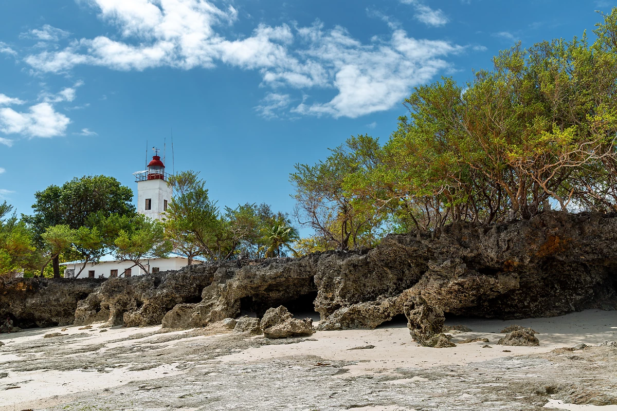 Phare sur un rocher, Zanzibar