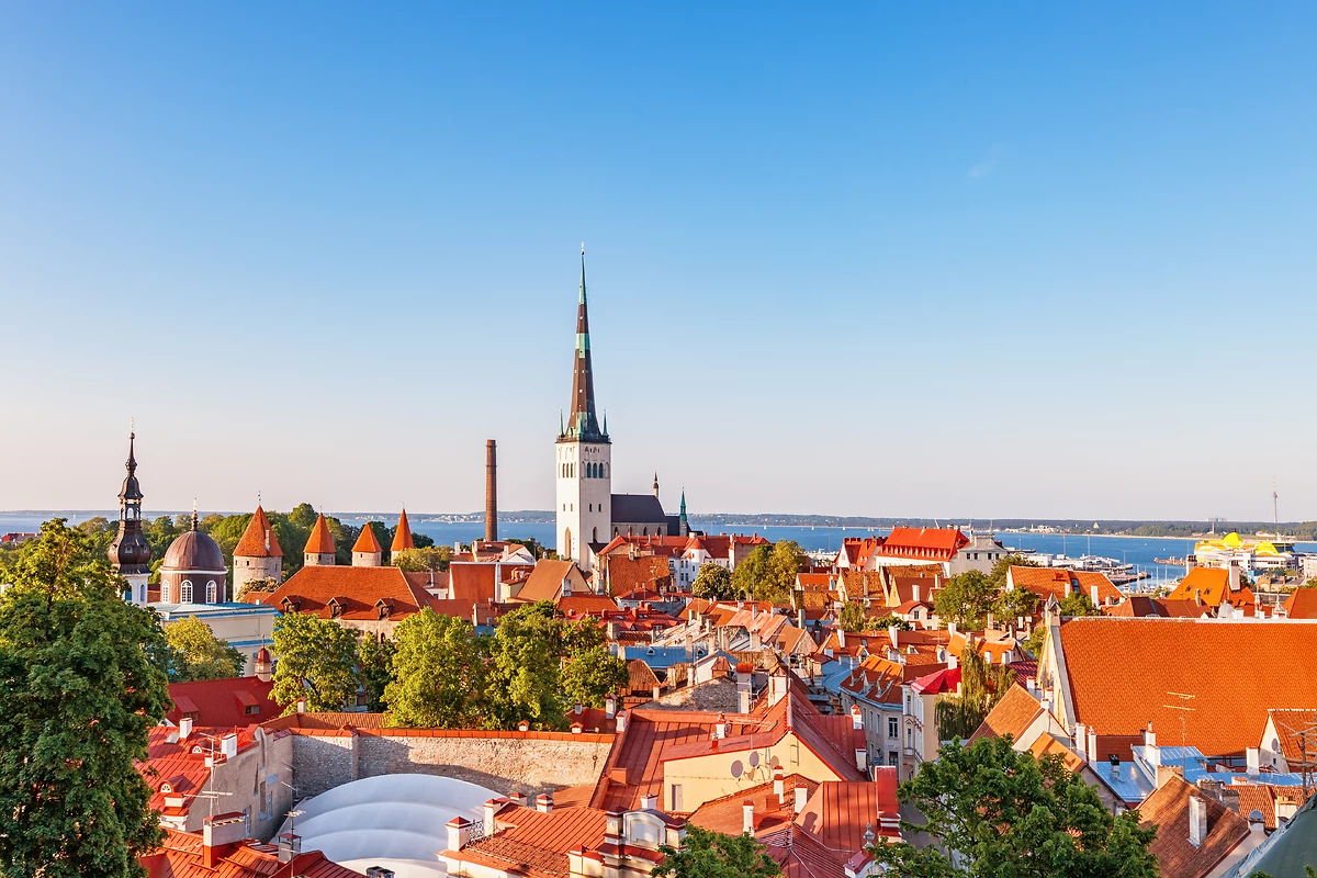 Vue sur la ville de Tallinn, Estonie