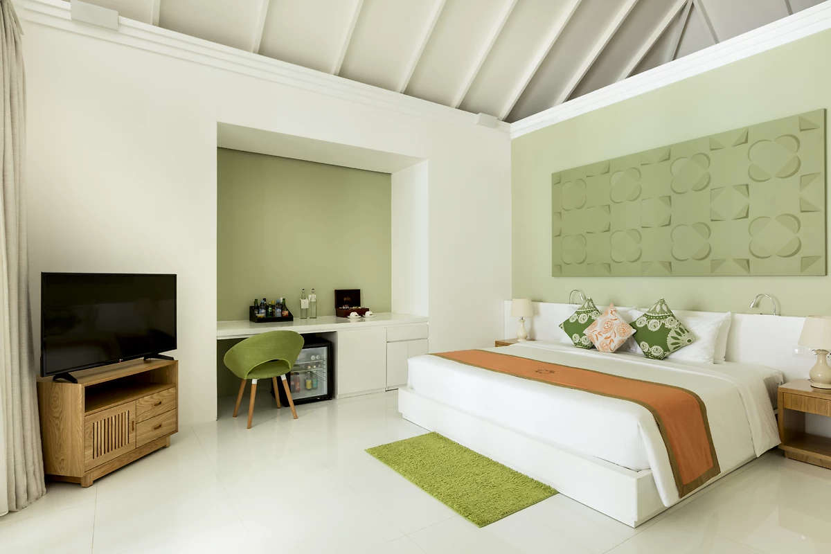 Image Grande suite de plage avec piscine