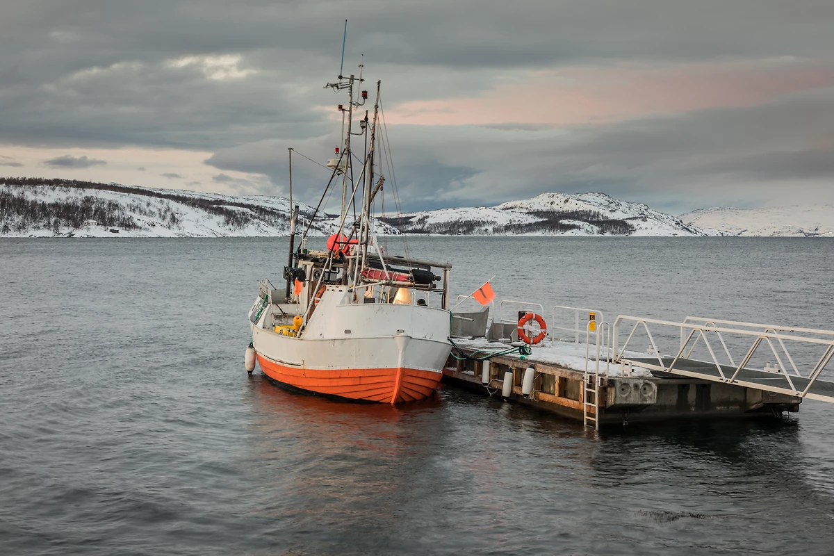 Bateau de pêche au crabe royal, Kirkenes, Norvège