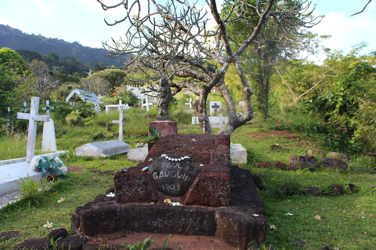 Tombe de Paul Gauguin, île de Hiva Oa, Marquises