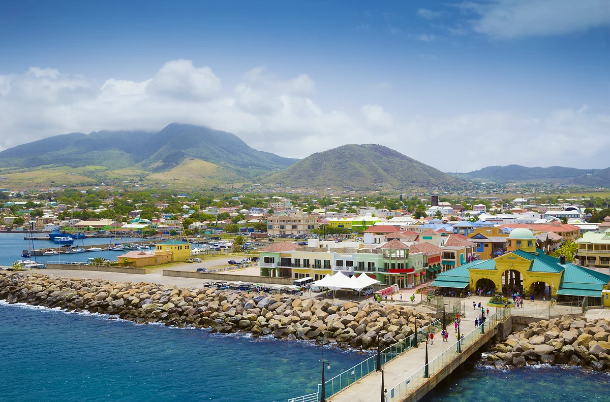 Port de Zante à Basseterre sur l'île de Saint-Kitts, Saint-Kitts-et-Nevis