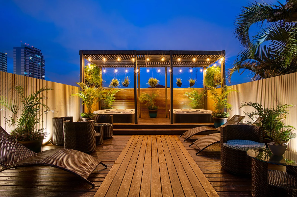 Terrasse en rooftop, hôtel Grano de Oro, San José