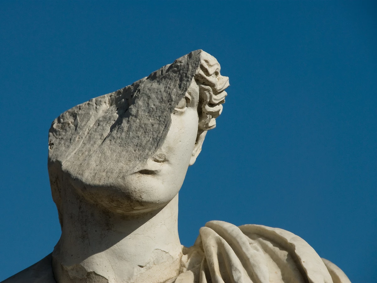Statue, Ruines d'Ostia Antica, Rome
