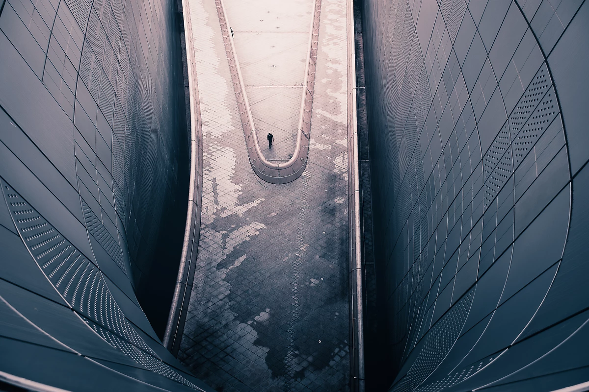 Vue depuis le Dongdaemun Design Plaza, Séoul, Corée du Sud