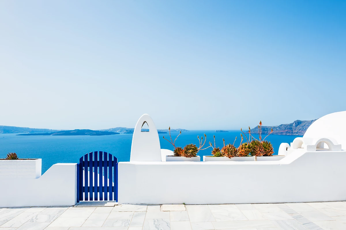 Architecture (blanc et bleu), Santorin