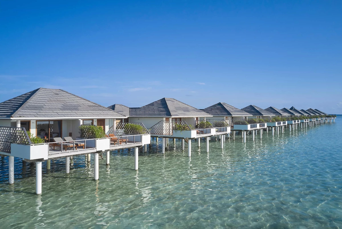 Image Villa sur pilotis coucher du soleil