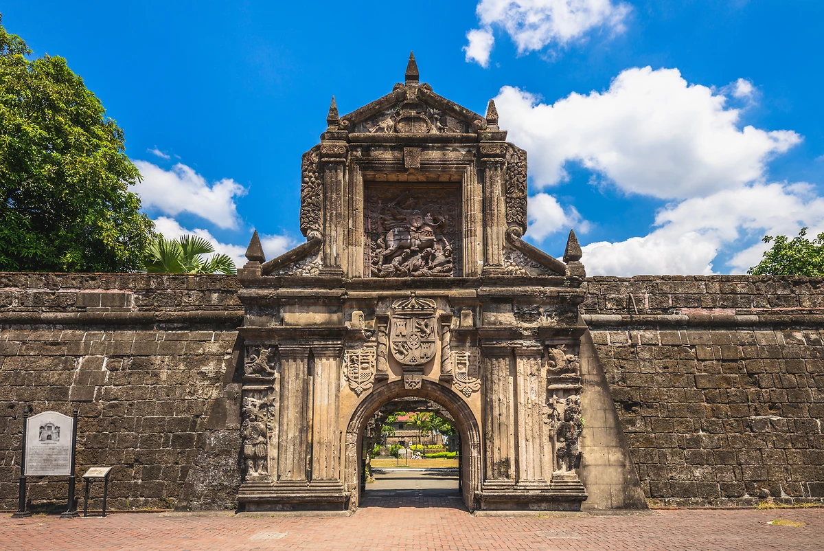 Porte principale du fort Santiago, Manille, Philippines