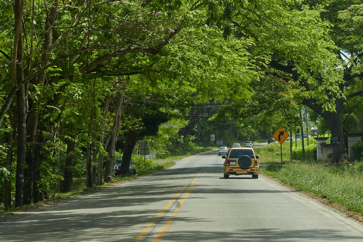La Route Interaméricaine à Guanacaste, Costa Rica