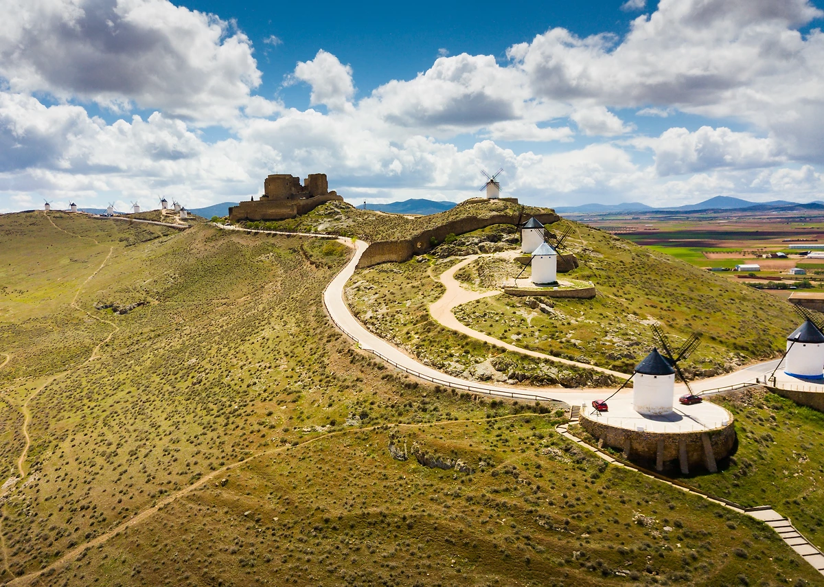 Route de Don Quichotte à Consuegra, Espagne