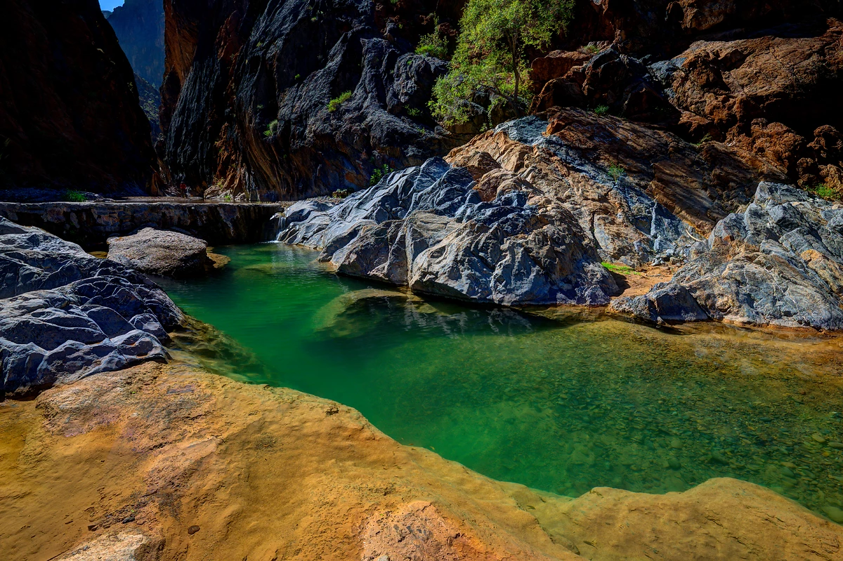 Canyon des serpents (Wadi Bimah), Wadi Bani Awf, région de Batinah