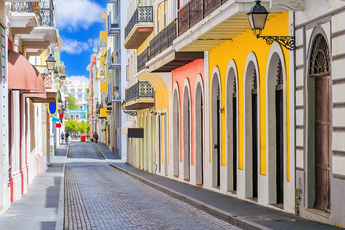 Rue dans le Vieux San Juan, Puerto Rico