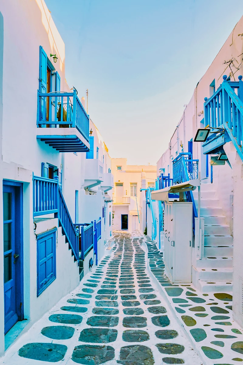 Rue de la vieille ville de Mykonos, Mykonos