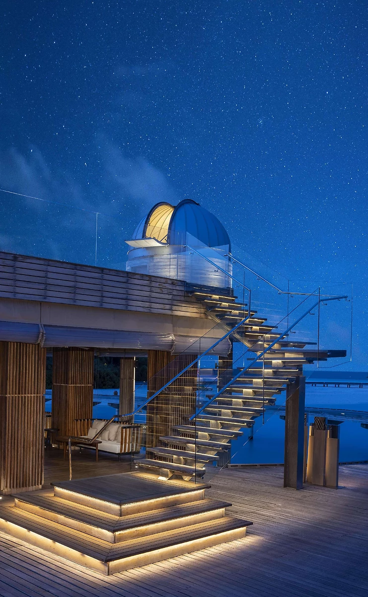Observatoire de l'hôtel, Anantara Kihavah Maldives Villas