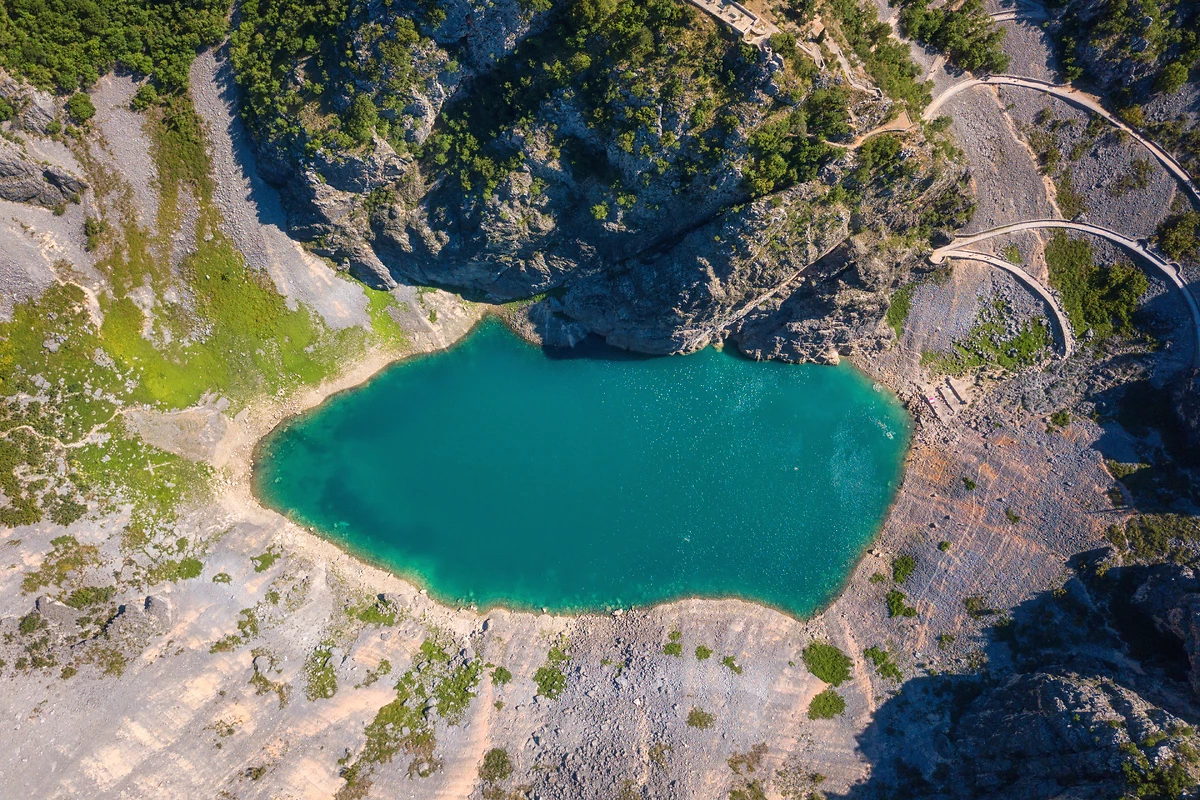 Lac Bleu Imotski, Croatie