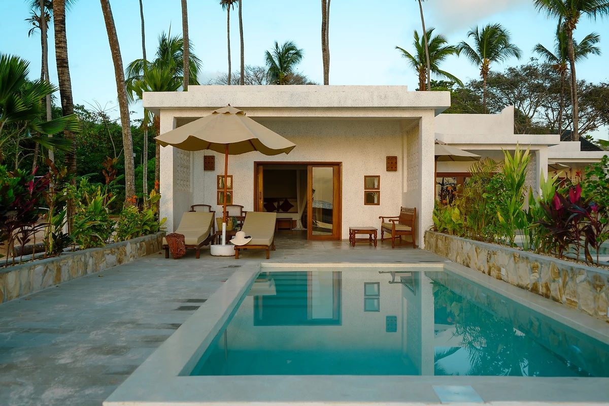 Image Villas plage front de mer avec piscine