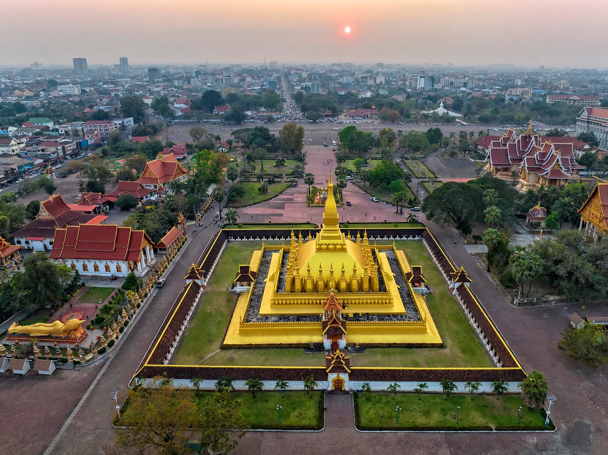 Pagode en or, Pha That Luang, Vientiane, Laos