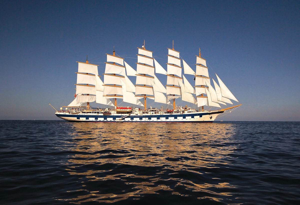 Vue extérieure du bateau, Royal Clipper, Star Clippers