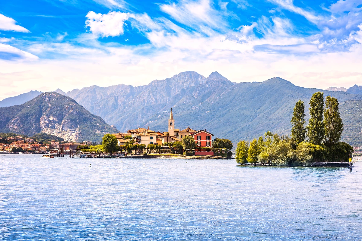 Isola dei Pescatori, île aux pêcheurs du lac Majeur, îles Borromées, Stresa Piemont