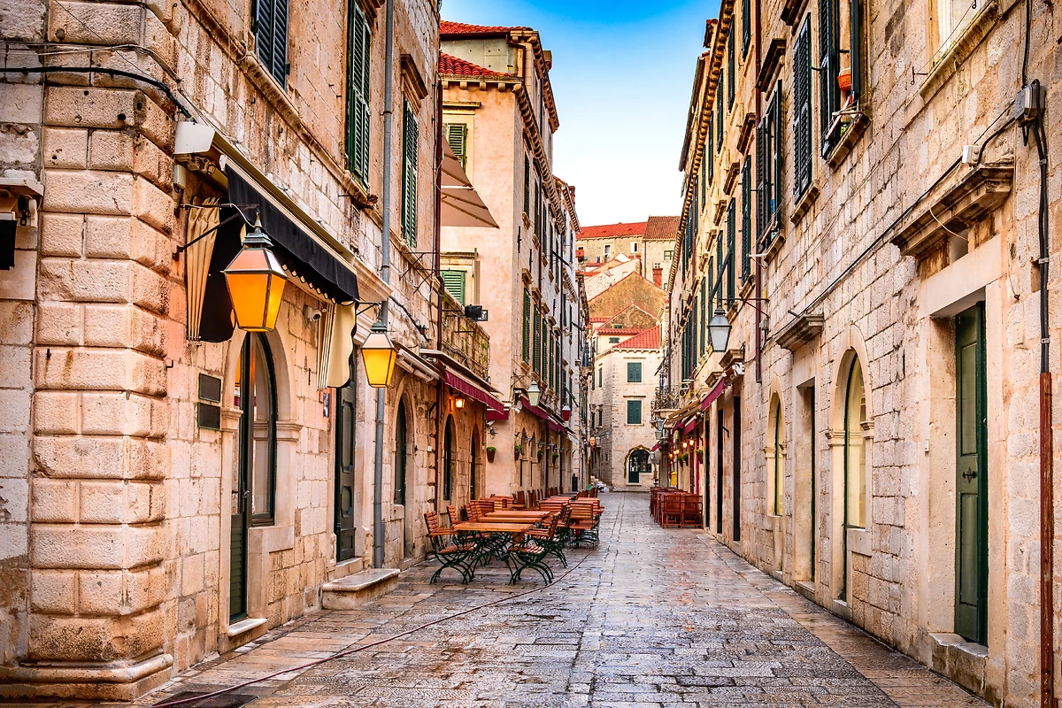Rue médiévale, Dubrovnik, Croatie