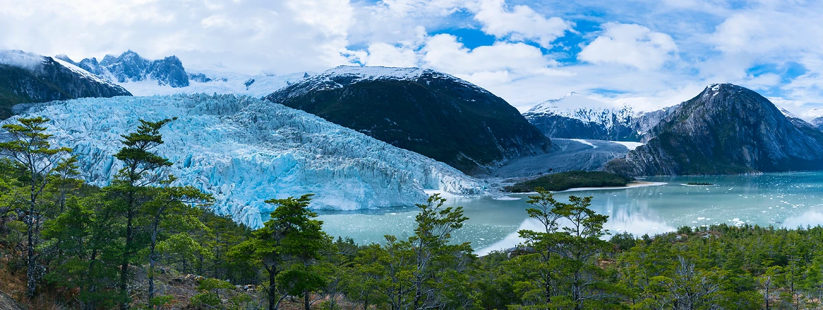 Glacier de Pia, Massif de Darwin, Antarctique chilienne