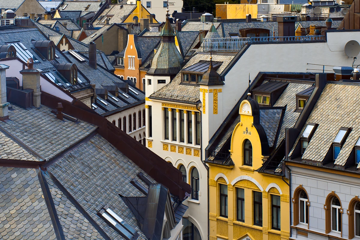 Toits d'Ålesund, Norvège