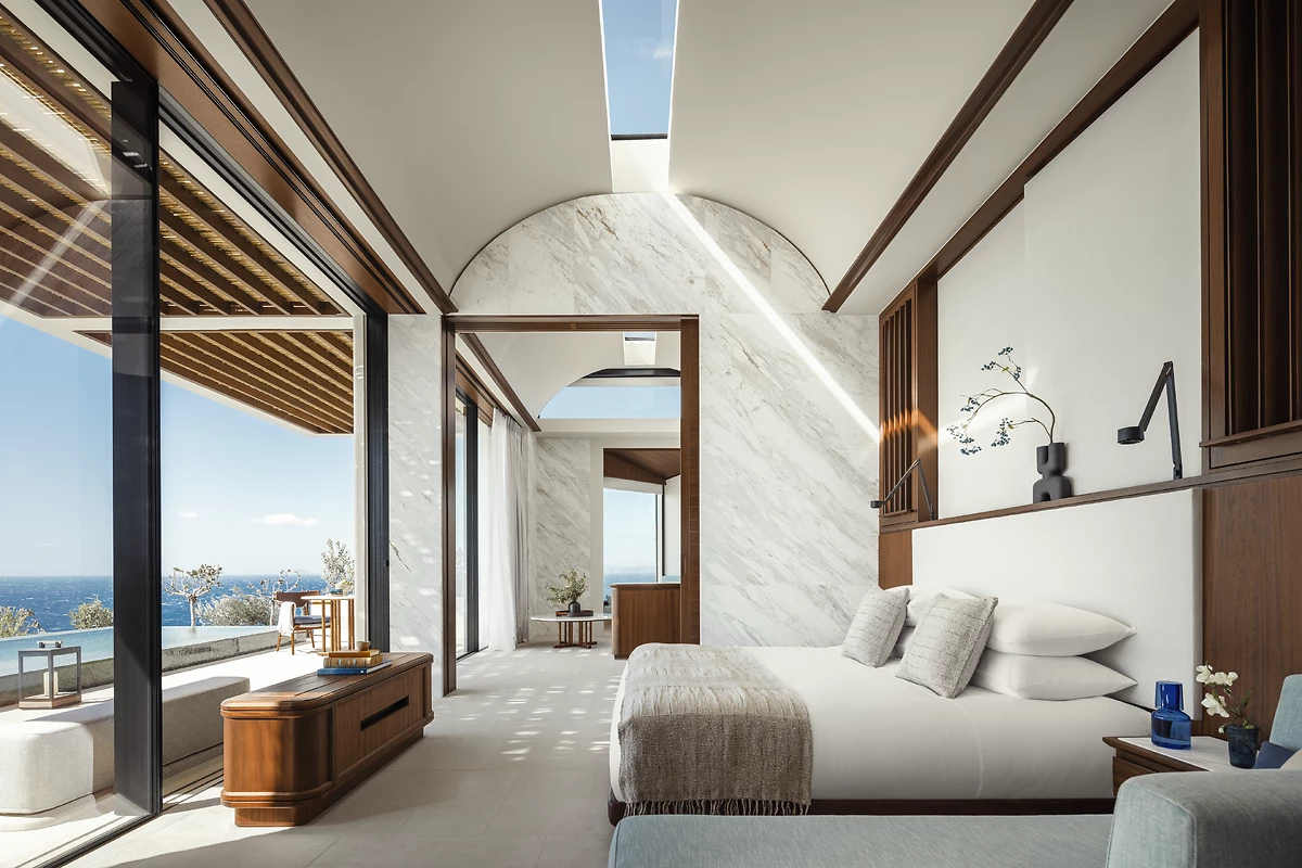 Chambre, villa, One&Only Kéa Island