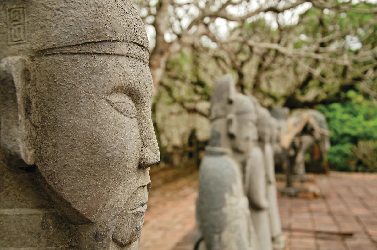 Statue, tombeau impérial de Tu Duc, Hué, Vietnam