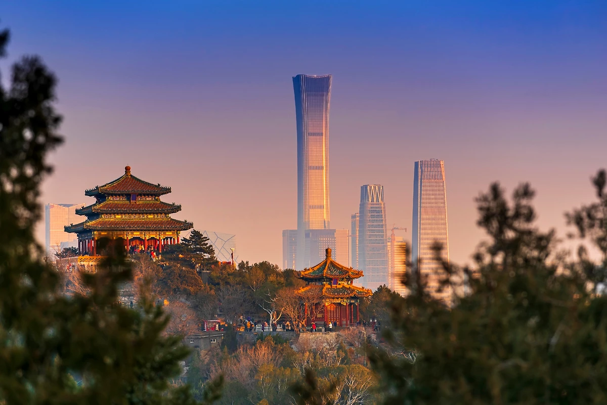 Coucher de soleil sur Beijing