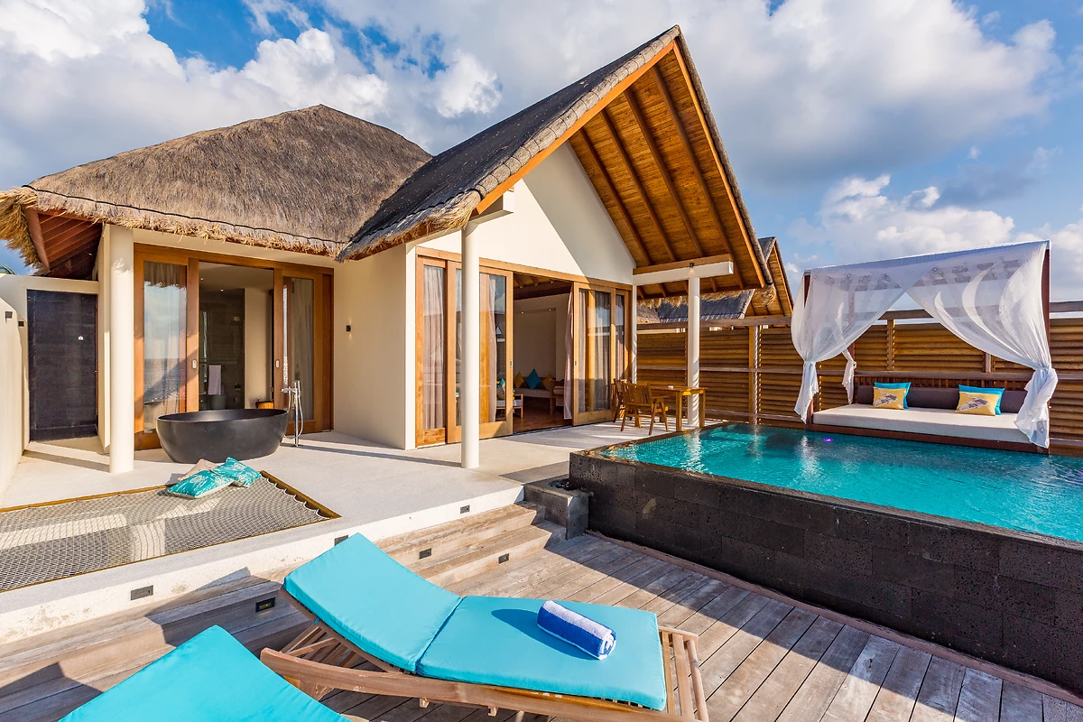 Image Villa océan sur pilotis avec piscine orientée lever du soleil