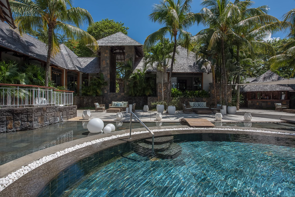 Piscine du spa de l'hôtel, Royal Palm Beachcomber Luxury