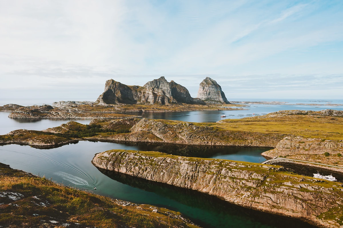 Paysage de Træna, Norvège