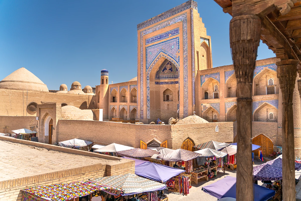 Célèbre bazar de Khiva, Ouzbékistan