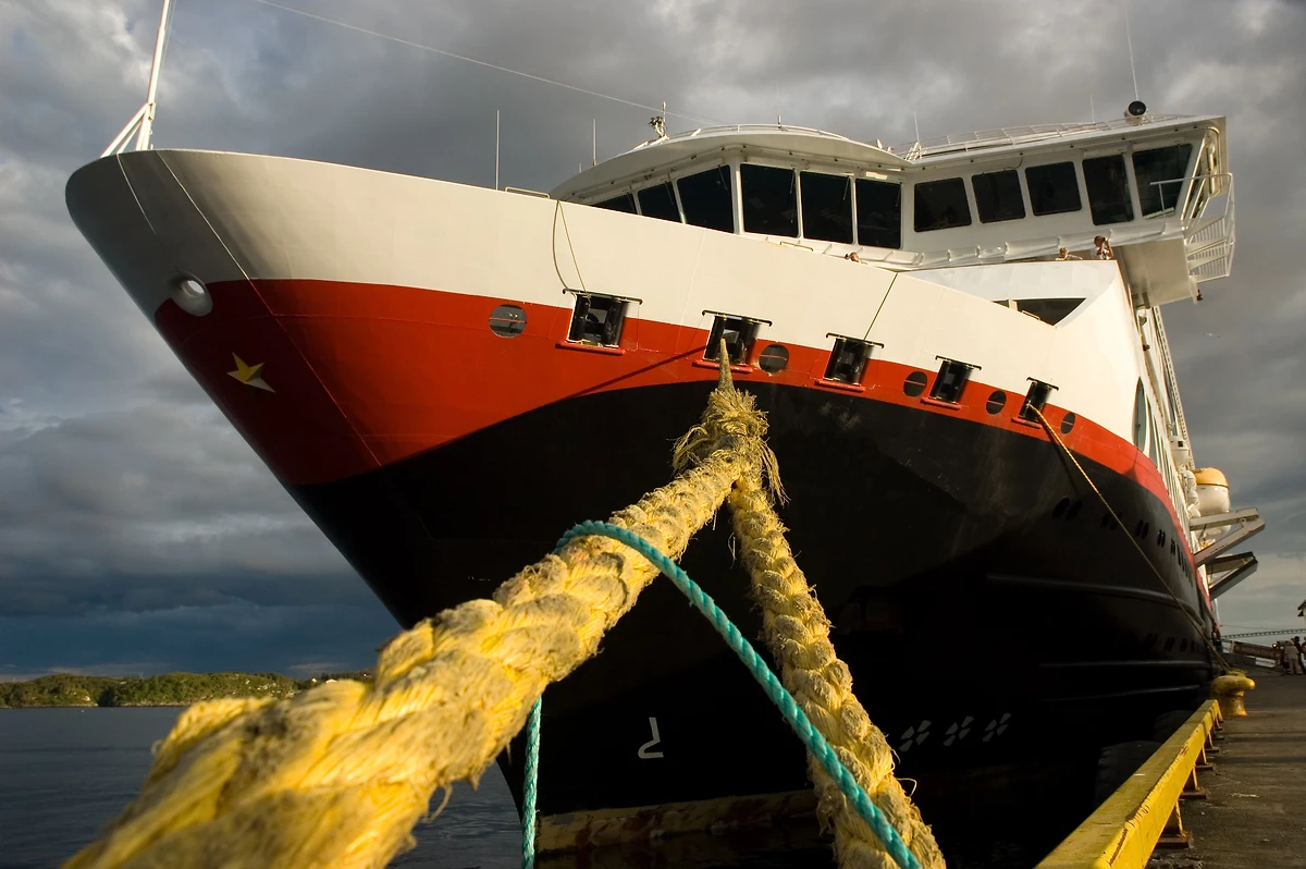 Proue d'un navire Hurtigruten, Norvège