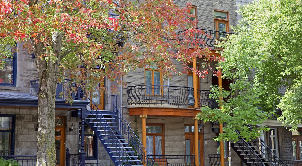 Quartier résidentiel, Montréal, Québec, Canada