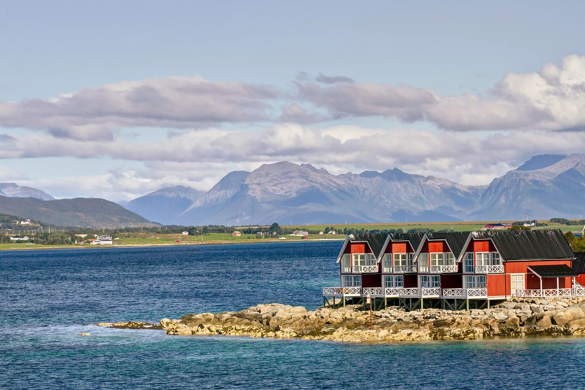 Entrée du Stokmarknes, Norvège