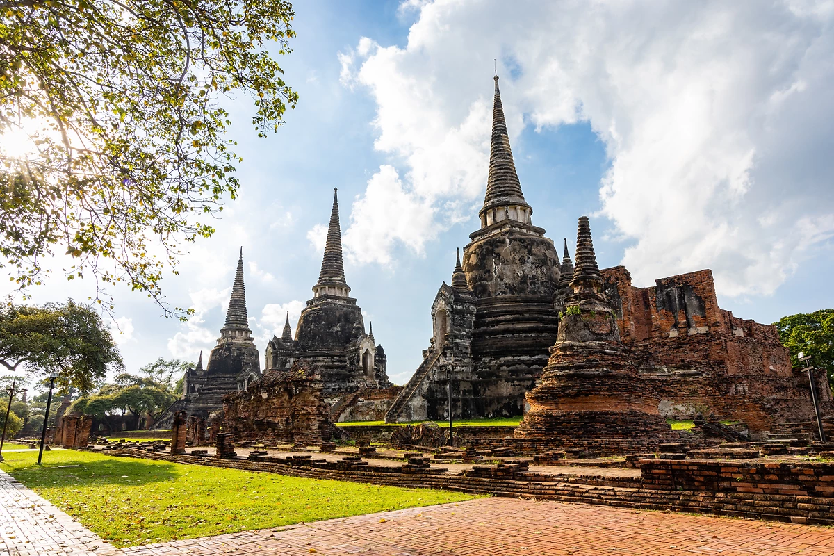 Temple Wat Phra Sri Sanphet, Ayutthaya, Thailande