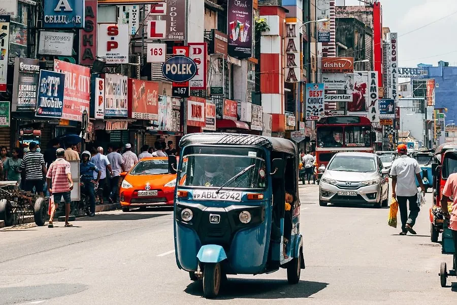 Vue sur une rue de la ville, Colombo, Sri Lanka