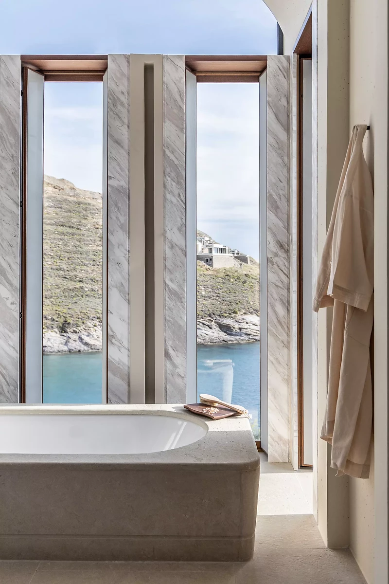 Salle de bain, villa, One&Only Kéa Island