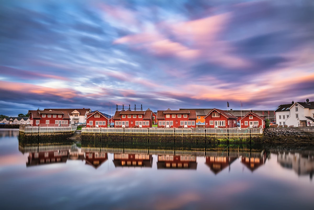 Port de Svolvaer, Île d'Austvagoya, Lofoten, Norvège